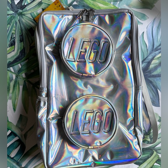Lego Brick 15” Backpack - Holographic NWT - Picture 7 of 9